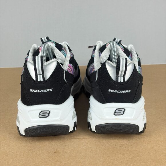 Skechers D'Lites Interlude Walking Shoes Womens 7.5 Wide Suede Multicolor - Picture 4 of 10